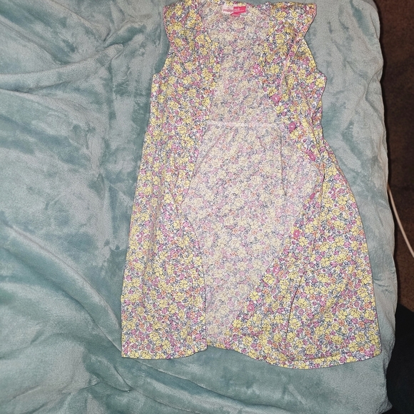 Penelope Mack Pink and Yellow Ruffled Tiered Sundress - Picture 2 of 9